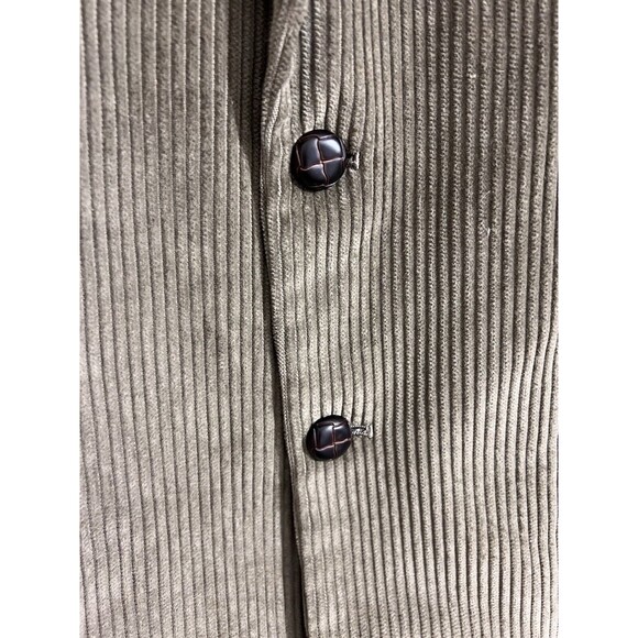 Thomas Hill Corduroy Taupe Khaki Wide Wale Blazer SportCoat 42L - Picture 2 of 8